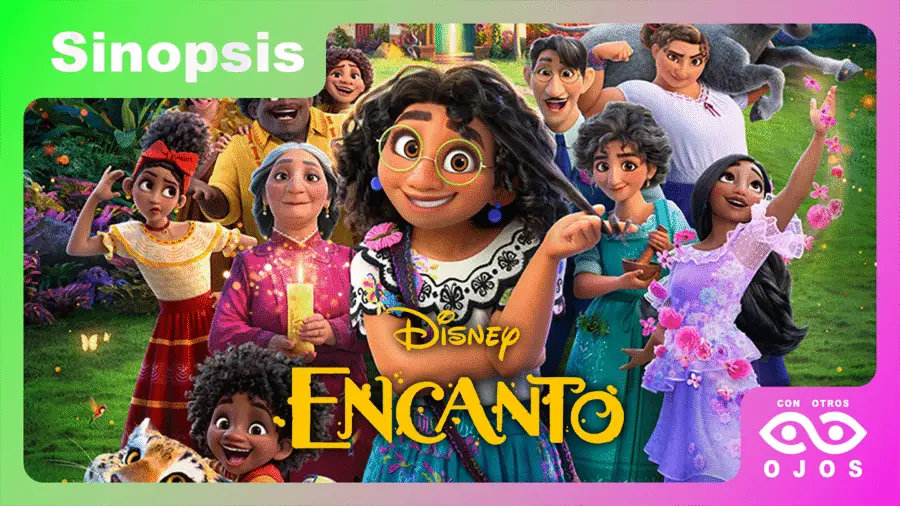Fotografía de Encanto 2021 mostrando a la familia Madrigal para reseña en Con Otros Ojos TV