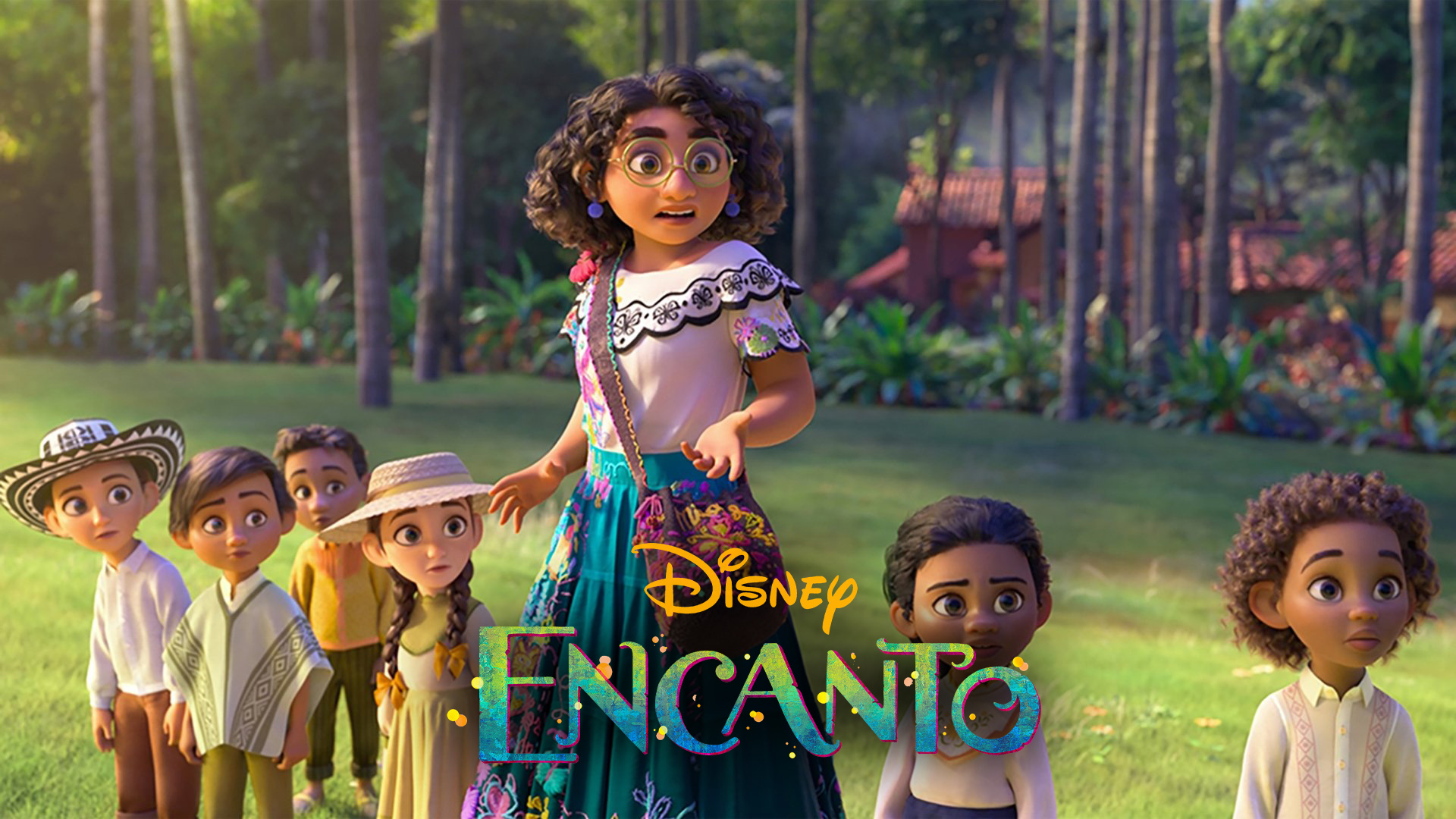 Un póster de la animación Encanto, estrenada en 2021 y dirigida por Jared Bush y Byron Howard.