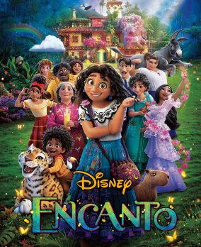 Un póster de la animación Encanto, estrenada en 2021 y dirigida por Jared Bush y Byron Howard.